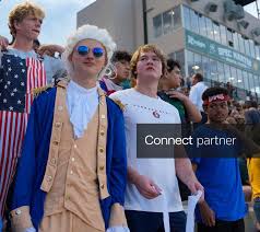 Licensable picture: DeLand High School students dress in red, white and blue to honor the United States on 9/11 during the Bulldogs’ home football