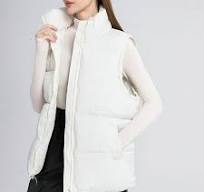 UPPADA Womens Puffer Vest Winter Zip up Oversized Padded Puffy Jacket  Sleeveless Coat with Pockets Ladies Warm Outerwear Womens Vests Outerwear  ...