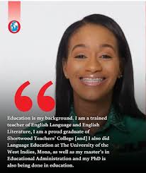 Bigup Rhoda Crawford State Minister for Education,Skills,Youth and  Information ✅️✅️