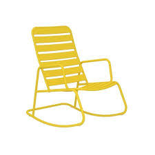 Novogratz Poolside Collection Roberta Outdoor Rocking Chair Yellow Walmart Com Patio Rocking Chairs Outdoor Rocking Chairs Rocking Chair