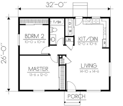 House Plan 692 00228 Traditional Plan 832 Square Feet 2 Bedrooms 1 Bathroom Tiny House Floor Plans Small House Floor Plans How To Plan