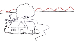 Draw landscape step by step. Easy Landscape To Draw For Kids How To Draw Landscape