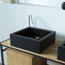Pegase Terrazzo Washbasin 42 Black Waschtisch Terrazzo Waschtisch Klein