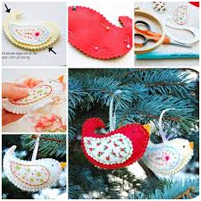 Check out our christmas tree birds selection for the very best in unique or custom, handmade pieces from our ornaments & accents shops. Wonderful Diy Cute Felt Bird Ornaments