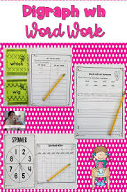 These Hands On And Engaging Digraph Wh Word Work Activities Will Help Students Master The Digraph Word Work Elementary Teaching Resources Vocabulary Activities