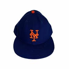 New York Mets Baseball Hat Cap New Era 59 Fifty Authentic Wool Navy Blue New Newera Baseballcap Casual Baseball Hats New York Mets Baseball Mets Baseball