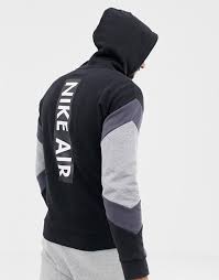 Black And White Nike Sweatshirt Nike Nike Air Zip Through Hoodie In Black 928629 010 Nike Clothes Mens Nike Air Hoodie Nike Hoodies For Men