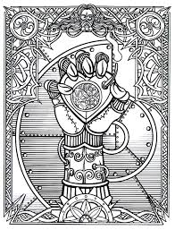 Start new day with coloring page. Coloring Pages Steampunk Wrapped Hand With Heart Clock Printable Coloring Book Free Pages For Adults Kids To Print Steampunk Coloring Pages For Adults Mommaonamissioninc