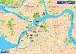 It is situated on the neva river, at the head of the gulf of finland on the baltic sea, with a population of roughly 5.4 million residents. Tutku Tours Moscow St Petersburg Map
