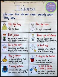 Idioms Anchor Chart This Blog Post Features Five Free Idiom