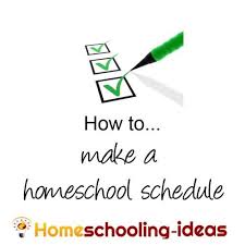 Make A Home School Schedule Great Homeschooling Schedules