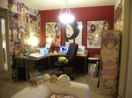 Workspaces Of Figurine Comic Manga Enthusiasts Comic Themed Room Space Themed Bedroom Otaku Room