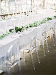 39 Acrylic And Lucite Wedding Decor Ideas Clear Wedding Chairs Modern Minimalist Wedding Ghost Chairs Wedding Reception
