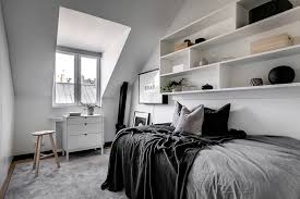 Elegance En Noir Et Blanc Maison Loft Scandinave Chambre Ado Blanc