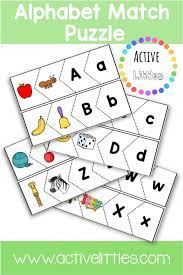 Find links to dozens of free fun holiday word search puzzles for christmas, thanksgiving, halloween, easter, valentine's day, and earth day. Alphabet Match Puzzle Printable For Kids Active Littles Alphabet Matching Abc Puzzle Alphabet