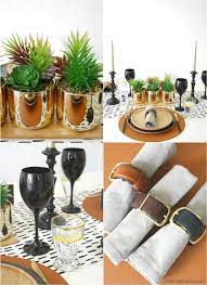 Father S Day Masculine Tablescape Ideas Ideas For A Chic Modern But Manly Table Setting In Black White Brown Dinner Table Decor Fathers Day Tablescapes