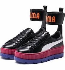Puma fenty by rihanna spor ayakkabılarınızı whatsapp üzerinden sipariş verebilirsiniz. Fenty Puma By Rihanna Ankle Strap Creeper Sneaker Black Red White Blue 5 5 New Ebay