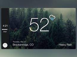 Apple only allows 3 types of apps for carplay, audio, gps, and phone call. Carplay Weather By Travis Silverman On Dribbble