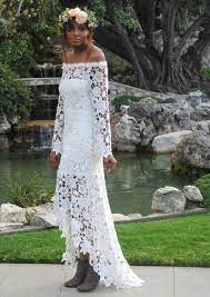 Zoe High Low Lace Dress Dreamers And Lovers Crochet Wedding Dresses Crochet Lace Dress Bohemian Lace Dress