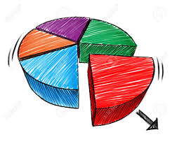 business chart sketch and hand drawn three dimensional diagram