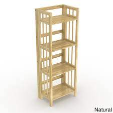 Selecting these checkboxes will apply filters automatically. No Assembly Folding Four Shelf Bookcase 16 Inches Wide Overstock 11653341