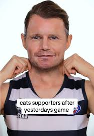 Geelong Cat Supporter with Bird in Mouth