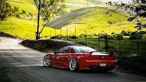 Hd Wallpaper Honda Acura Nsx Slammed Road Hd Red Coupe Cars Wallpaper Flare