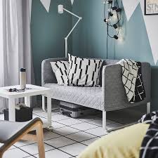 Knopparp كنبة بمقعدين Knisa رمادي فاتح Ikea