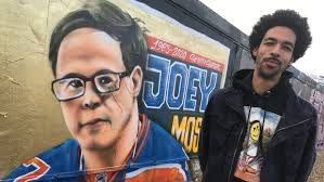 New city mural honours late Edmonton sports icon Joey Moss