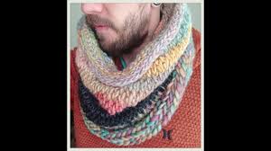 How to finger crochet an easy scarf #craftwithme. Let S Make A Finger Knit No Sew Scarf Snood Youtube