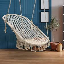 sorbus lounge chair macrame swing cream swinging chair macrame swing hanging hammock chair