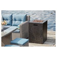 Maybe you would like to learn more about one of these? Uberhaus Propane Outdoor Fireplace Column 40 000 Btu Black 222582 200 Etn Rona