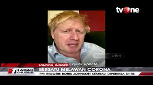 Alami Gejala Covid 19 Demam Batuk Pm Inggris Boris Johnson Diperiksa Di Rs Tvone Youtube