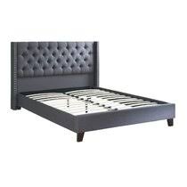 Free delivery over £40 to most of the uk great selection excellent customer service find everything for a beautiful home. Grey Leather Beds You Ll Love In 2021 Wayfair