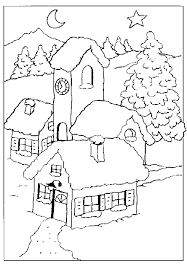 Cute For A Christmas Template Pattern Coloriage Maison Coloriage Noel Dessin Noel
