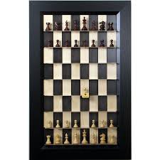 Straight Up Chess Board Black Maple Chess Decor Traditional Frames