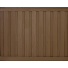 Trex Seclusions 6 Ft X 8 Ft Saddle Brown Wood Plastic Composite Board On Board Privacy Fence Panel Kit Tfspfk68 Wood Plastic Composite Privacy Fence Panels Vinyl Privacy Fence