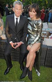 Katharine Mcphee Stuns In Gown As She And Beau David Foster Celebrate Elton John S Aids Foundation Daily Mail Online