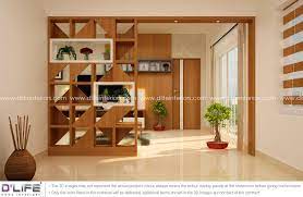 If you are someone who likes hosting soirees, then an open floor plan is what you are looking for in a living room. Living Dining Partition Design In Bronze Walnut Finish Living Room Partition Design Living Room Partition Room Partition Designs
