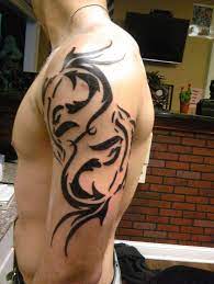 A beautiful piece of artwork shown here about pisces tattoo design for men and women. Like It Pisces Tattoo Designs Tribal Tattoos Cool Tribal Tattoos