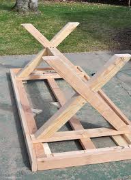 Diy Outdoor Table Free Plans Cherished Bliss Diy Outdoor Table Rustic Dining Room Table Diy Patio Table