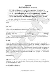 free michigan lease agreement template rocket lawyer