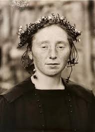 August Sander (German, 1876-1964). Bäuerliche Braut (Rural Bride)  1920-1925. Gelatin silver print, 25.8x18.7 cm.