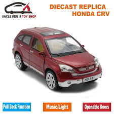 1 24 Scale 20cm Length Diecast Honda Crv Model Car Toys For Boys Kids With Gift Box Openable Door Music Pull Back Function Light Honda Crv Diecast Honda