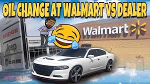 In general, expect to pay about $20 for a conventional thus, it might take a little time from you to do an oil change at a garage or walmart, but with this synthetic oil provides additional assistance to get rid of engine dirt or sludge deposits. Why I Get My Oil Change At Walmart Vs Dodge Dealership Youtube