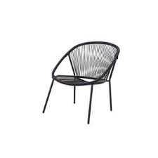 Style Selections Navia Stacking Chair Black Lowe S Canada In 2020 Stacking Chairs Patio Chairs Gray Rock
