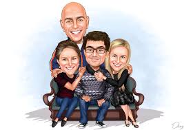 Family Cartoons Family Cartoon Caricature Cartoon Design Our family caricatures start with ideas, not templates.