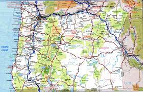Official state map of oregon. Oregon Road Map