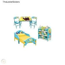 24'' w x 20'' h x 24'' d Spongebob Toddler Bed Room Set Table Chairs Toy Storage Box Boys Girls Bundle 3 1756218000