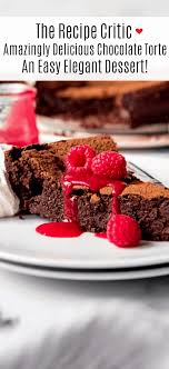 Decadent Rich Chocolate Torte Recipe The Recipe Critic In 2020 Healthy Chocolate Recipes Chocolate Torte Elegant Desserts